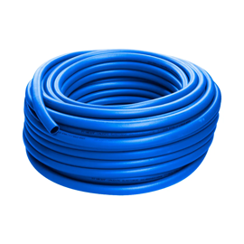 Mangueira jardim 1/2 azul/laranja rolo