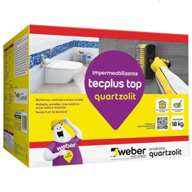 Impermeabilizante tecplus Top 18kg (caixa) Quartzolit